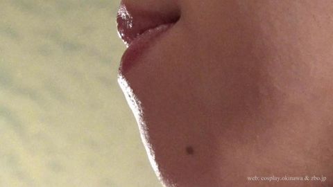 キスの超ドアップ撮影に挑戦【フェチ：唇,口,舌,接吻,唾液,ベロ,ツバ】