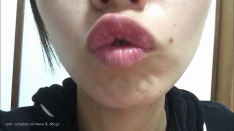 【自撮りカメラde投稿動画(特別編)】ちょっと気の強い美人お*さんの『唇・口・舌・歯』