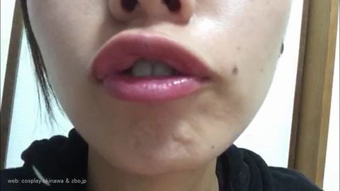【自撮りカメラde投稿動画(特別編)】ちょっと気の強い美人お*さんの『唇・口・舌・歯』
