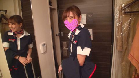 【超限定プレミア】本物CA final　大手航空会社　超絶美形【フライト帰りの生制服】