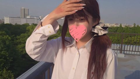 (無)【個撮+屋外】スポ根メンヘラ❤校舎屋上フェラチオサポート3万円【4K画質】❤