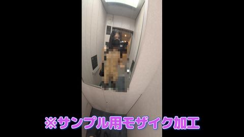 【女装露出】マンション全裸散歩チャレンジ