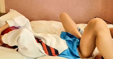 #04【新卒 22 歳みいさん】 【素人/個撮】 連続挿入でイキまくり♪♪ ガ〇ダム ジークア〇ス マ〇ュ コスプレ撮影