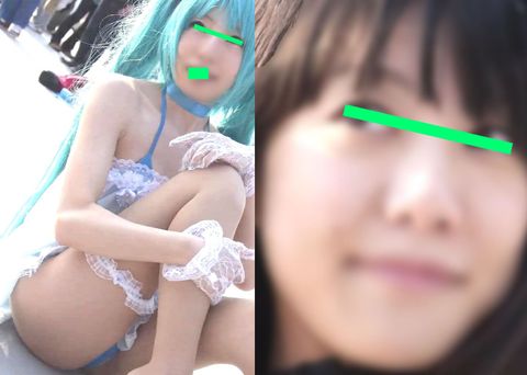 スーパー高画質】一眼熱写！コスプレお*さん大好き18［前張りはみ出しミク］