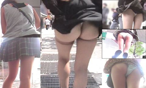 東京パンツ丸出し散歩（雨の日だから過激モロ。通行人に見せなさい）長尺
