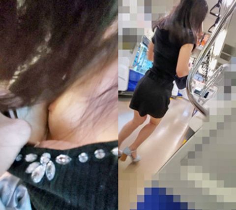 おっぱい***006　電車***　おっぱい鷲づかみで凍り付くスレンダーさん