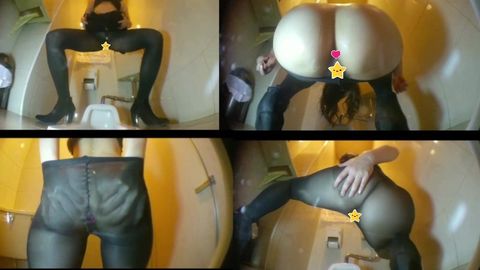 変態彼女の♡パンスト♡デカ尻♡アナルプラグ♡露出♡遊戯