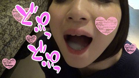 【個人撮影】マジで可愛い！チンチン大好き絶対的美**レナちゃん！口内射精ノーハンドフェラ抜き編