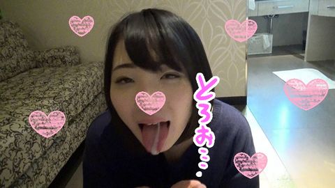 【個人撮影】マジで可愛い！チンチン大好き絶対的美**レナちゃん！口内射精ノーハンドフェラ抜き編
