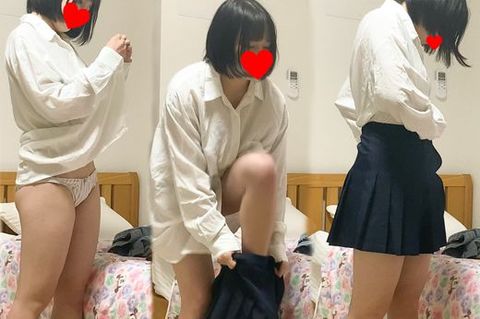 【いも⑤】※登校前の着替え+帰宅後、制服オナニー※　