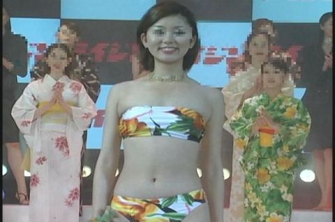 小川奈那★川原麻衣出演！MM02-02水着メーカーキャンギャル水着ショー2002パート2