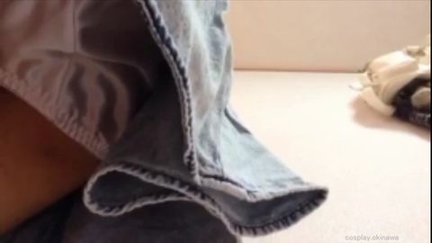 【斬新！】素人の近すぎるパンチラ（自撮り）
