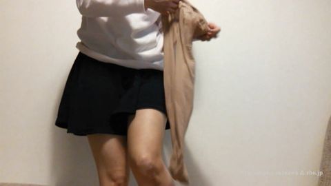 【自撮りフェチ動画】パンスト着替え観賞のススメ