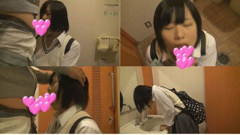 【個人撮影】A○B川栄似発育＆教育中たまごちゃん！学校帰りにトイレに連れ込み精*を大量口内発射映像