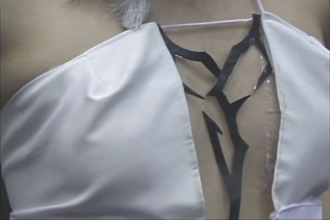 [ 個撮][HD] 超キュートなレイヤーぱつんぱつん胸の谷間ブラチラハイレグ股間パン線♡限界接写