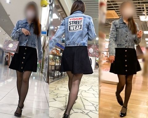 【スカートの中の秘密】☆働く女性のエロ黒パンスト＋美乳こねくり回し!!!
