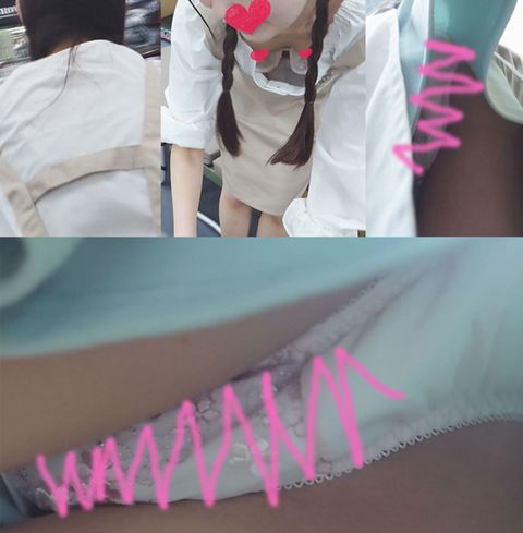 【個撮胸チラパンチラ⑥】※黒髪アニメ声キャンプ用品店員※テンパりながら浮きブラ～逆さ突っ込みフラッシュパンチラ
