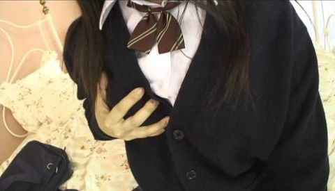 制服オナニー
