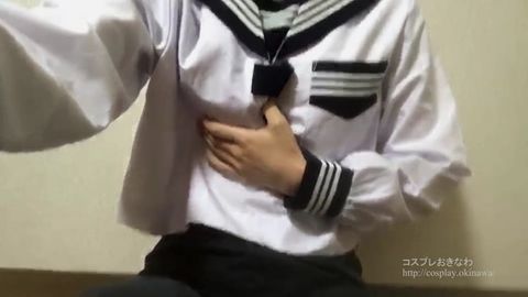 【 #ジーンズ #フェチ 】穿いたまま #オナニー　（ #自撮り #セーラー服 #コスプレ ）
