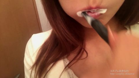 【希少・マニア向け】美人お*さんの歯磨き 『唇・口・舌・歯・口腔フェチ』