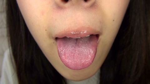 【個撮】つむぎちゃんのエロいお口をじっくりフェチ撮り