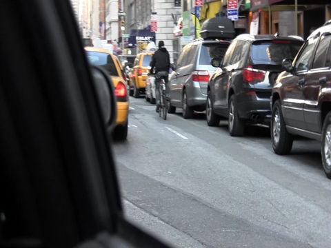 ニューヨークのタクシーの車窓から２