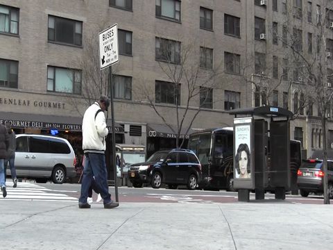 ニューヨークのタクシーの車窓から２
