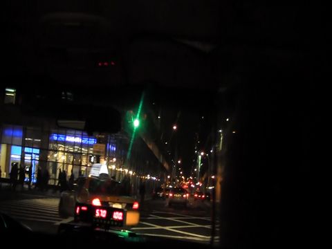 ニューヨークのタクシーの車窓から３