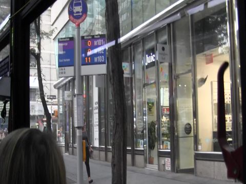 ニューヨークのバスの車窓から　其の１