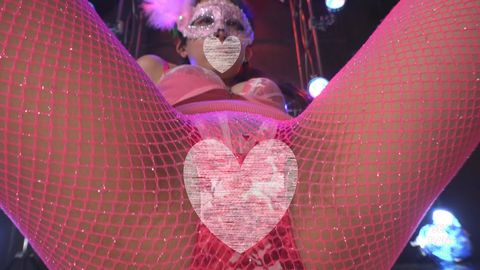 【素人・撮影会】妖艶ダンスピンク尻フリフリセクシー尻踊り♪