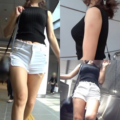 【ケツエロお*さんの街歩き】超美尻短パンに興奮しまくり☆デカ尻マニア納得の堪能ヒップ！