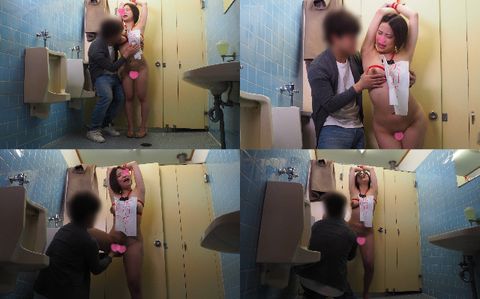 【淫乱露出】夫公認でセフレ共有に溺れるFカップ社長妻32歳／男*トイレ固定他人男SEX／自撮りオナニー／4P大乱交24絶頂生ハメ【個撮】☆レビュー特典あり☆