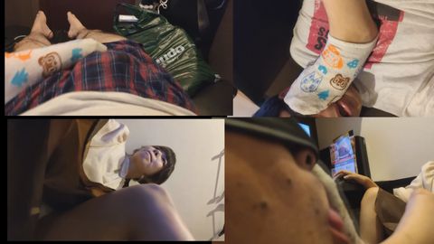 清純**大生とネットカフェでキスしたりフェ〇してもらったりキスしたり思う存分イチャイチャ足フェチプレイVOL2