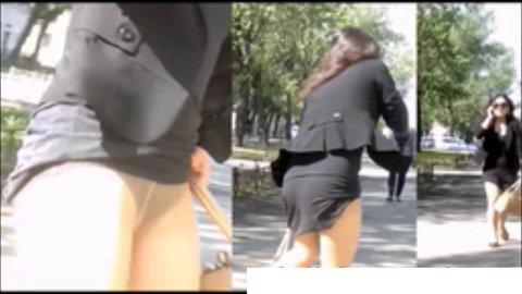 ガチのスカートめくりダッシュ逃げ！ロシア編！