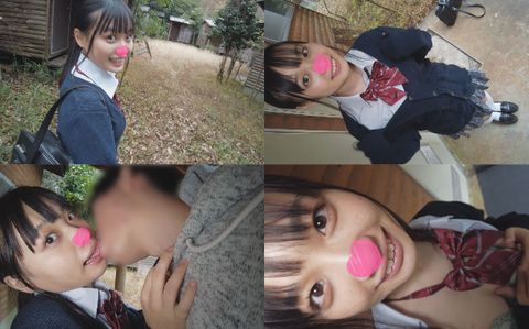 【痴女露出】コスオタ美**JDと行く一泊二日露出旅行／車内ごっくん／**服野外フェラ／制服女子に野外生ハメ中出し【個撮】☆レビュー特典あり☆