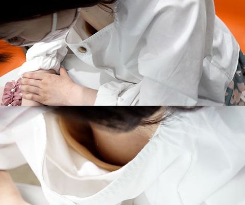 【**大生/パンチラ】ミニマム美**のデカ乳首ちゃんを撮影しちゃいました【ゲーム中に胸チラ【**大生/パンチラ・胸チラ】綺麗系お*さんのデカ乳首ちゃんにズームインしちゃ