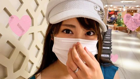 【ガチ浮気】性欲旺盛　23歳　新婚奥さん　旦那とのデート中に浮気を楽しむ！バレないように電話させて種付けに酔いしれるド淫乱痴女奥さん。荒々しい男に***るプレイが好き【個人撮影】