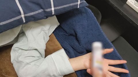 #ショートな**大生にお泊りデートでイタズラして生セックス