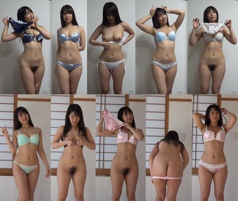 下着撮影84★2本セット★とにかく明るい美乳ＪＤ帰国*女★パンツ★ブラジャー★