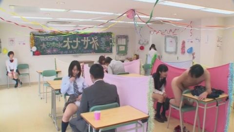 **文化祭模擬店・ちら見せオナサポ喫茶IV