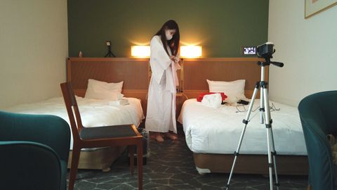 【本物素人】美沙ちゃんに巫女服を着せてみたら、清純さがアップしたけど、エロい腰使いは相変わらずでした