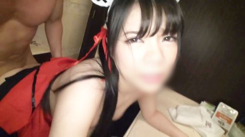 【個撮・コスプレ】Hカップ美**とコスプレH♪可愛らしい喘ぎ声をあげてヨガりまくり！フィニッシュは**お顔に顔射！