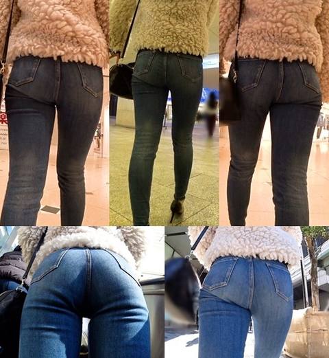 【美脚ジーンズ探訪】☆あで姿お*さんの最高級ボディと中指バイブのバタフライ！