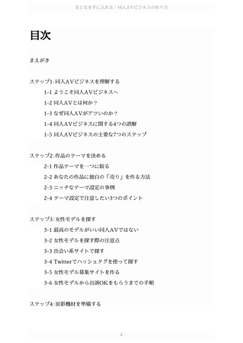 金と女を同時に手に入れる！「同人AV」売れる動画の作り方 - 7ステップガイド