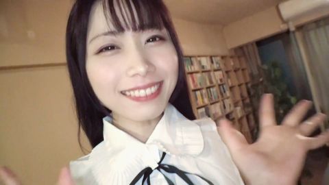 【顔出し個撮】萌え声・コンカフェ店員に暴発中出し。｜黒髪清楚美**とイチャイチャハメ撮りSEX