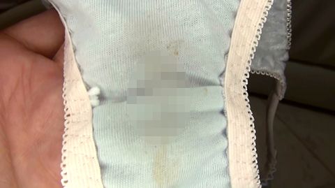 【オリジナル個撮】可愛いアオイちゃんの使用済みエロエロパンティーとオマ○コ密着おりものシート