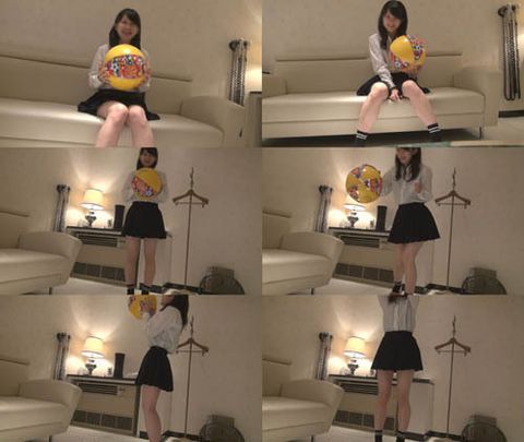 【個撮】礼儀正しい超かわいいバスケたまごちゃん！バスケの玉遊びで恥ずかしパンチラ特典映像