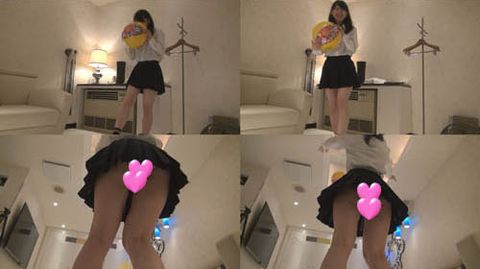 【個撮】礼儀正しい超かわいいバスケたまごちゃん！バスケの玉遊びで恥ずかしパンチラ特典映像