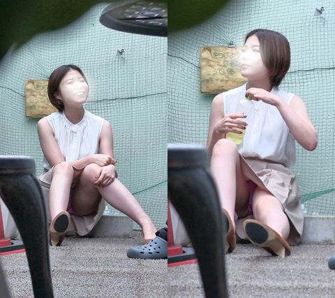バレ・・・た？OLさん　やっぱりパンティお構いなし・・・