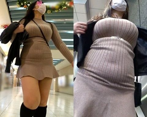 【スカートの中の秘密】☆メガトンヒップ級の生尻丸出しパンチラ!!!